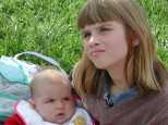 Janelle and the baby