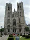 The cathedral at Place Sainte-Gudule