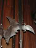 A halberd, with some wear on it