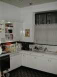 Kitchen sink, stove, oven