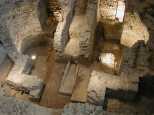 The catacombs and crypts being excavated