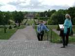 View to the gardens from the castle