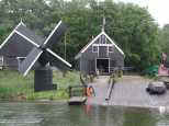 The boat launch and wind mill pump