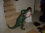 Jessica dances with a monster