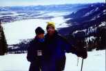 Caroline and I enjoy the mountain