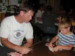 Rich and Jeff play cards