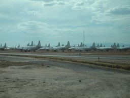 Large numbers of large planes