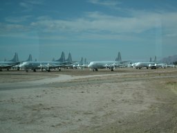 Large numbers of large planes