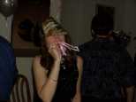 April blows her horn