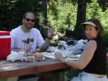 Picnicing in Glacier National Park