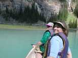 We go paddling on Lake Louise