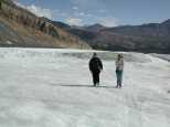 Walking around the safe parts of the glacier