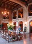 One of the formal dining rooms in the hotel