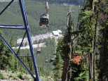The Gondola comes almost straight up