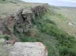 The cliff where it all happened