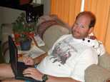 Updating the site at Allan's house