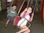 Zack and Emma swing along