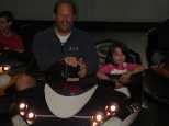 Emma and I take on the bumper car crowd