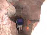 Caroline descends some of the many steps