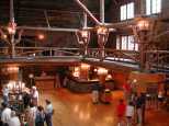 The lobby of the hotel