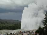 The gusher builds to full height
