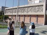 government building mural